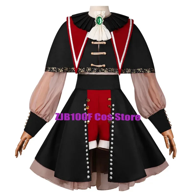 واكابا موتسومي تأثيري أنيمي بانج دريم أفيو موجيكا مورتيس شعر مستعار تأثيري المرحلة فستان هالوين حفلة كرنفال ملابس للنساء