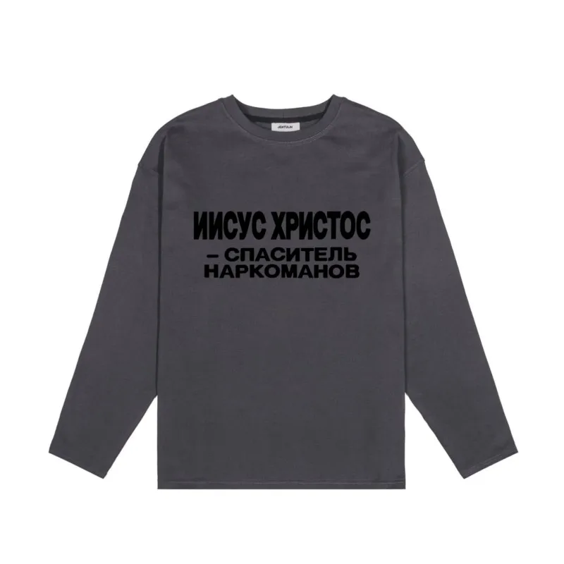 Gothic Y2k Tops Unisex Oversized Tee Harajuku  Women's T-shirts Female Clothing Loose long sleeves Casual Comfortable Streetwear