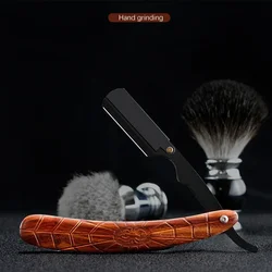 Men Professional Manual Shaver Straight Edge Stainless Steel Barber Razor Folding Shaving Shave Beard Cutter with Blade