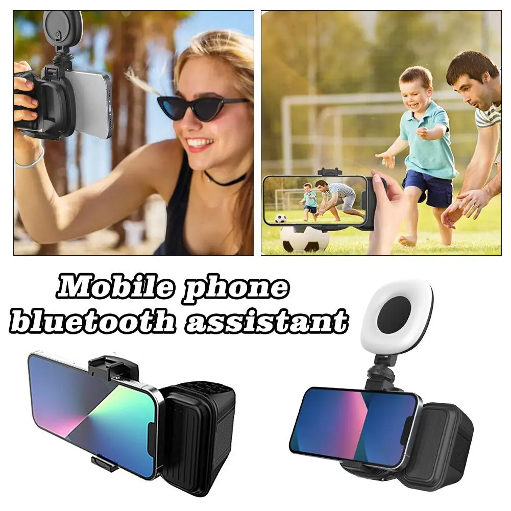 Phone Bluetooth Camera Assistant Handle Stabilizer Multi-function Photography Accessories Holder Light Selfie Vlog Fill O5F3