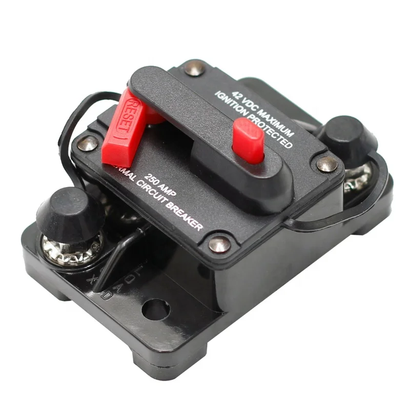 42V DC 40A 50A 60A 70A 80A 100A 150A 200A 250A 300A  Marine Solar Truck Car Audio Inline Automotive Circuit Breaker