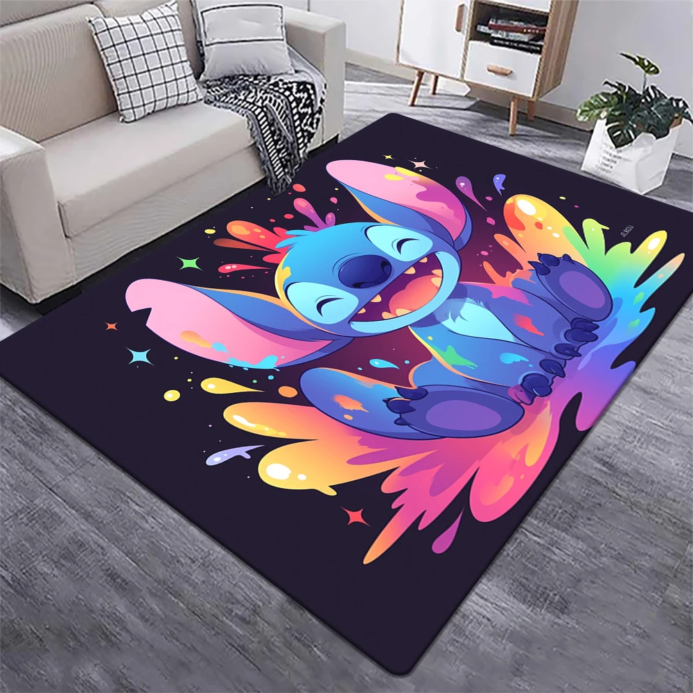 Star Stitch Cartoon HD Printing Carpet.Living Room,Bedroom,Decoration,Picnic,Camp,Kitchen,Crawling Mat.bathroom Door Rug