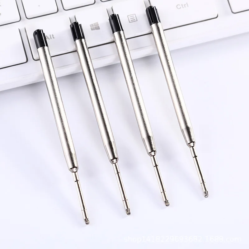 

5Pcs/Set Metal Pen Refill 99mm Universal Ballpoint Replacement Cartridge for Rollerball Pens Black