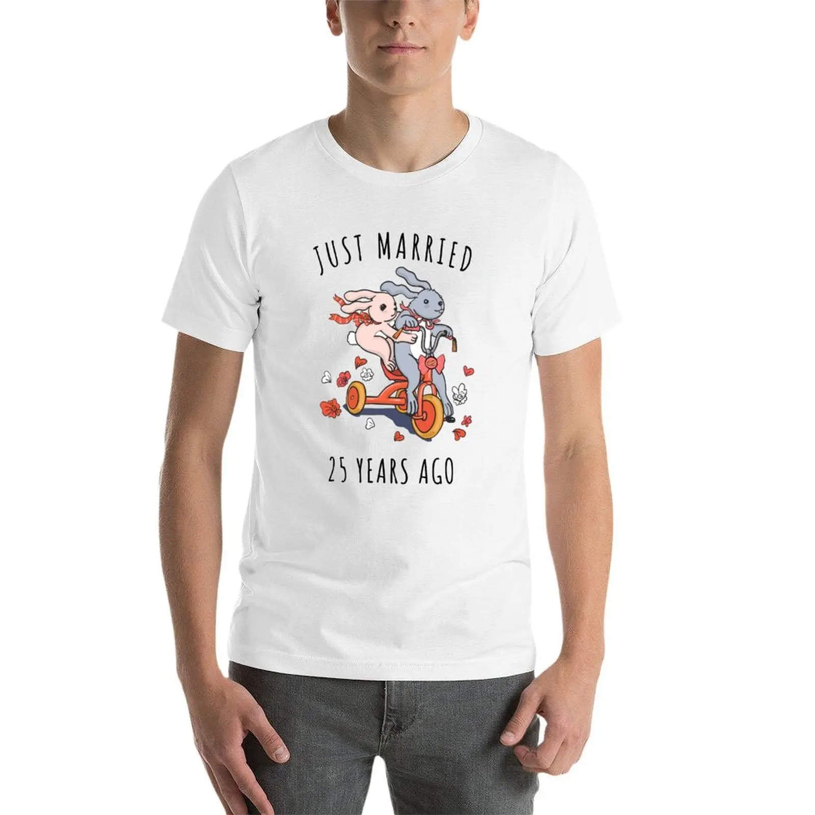 25 Tee, Phone Ago Bunnies Just Years - ของขวัญครบรอบแต่งงานสำหรับคู่รักและของขวัญอื่นๆ สำหรับวันครบรอบแต่งงานครบรอบ 25 ปี