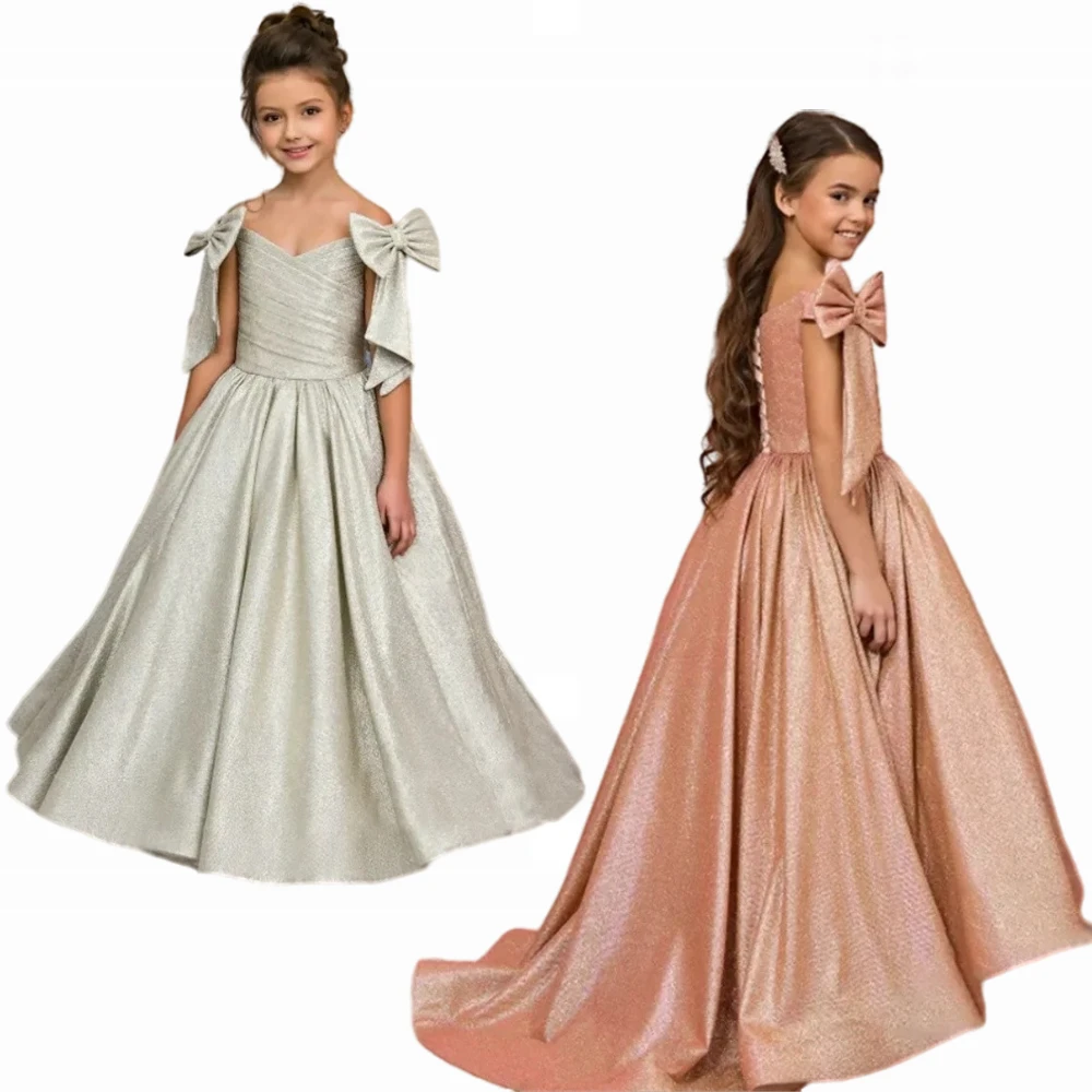 elegant-satin-shoulder-flower-girl-dress-with-tailing-for-wedding-kids-birthday-party-banquet-princess-first-communion-gowns