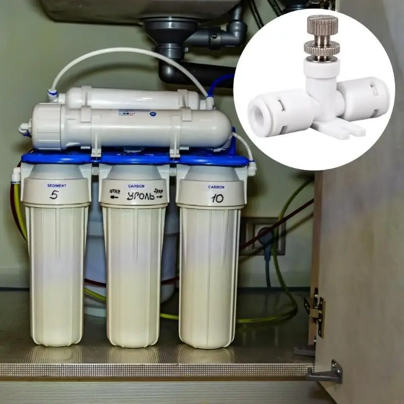 J6PE обратный осмос регулируйте клапаны. Контроллер скорости скорости воды с безопасным основанием и блокировкой