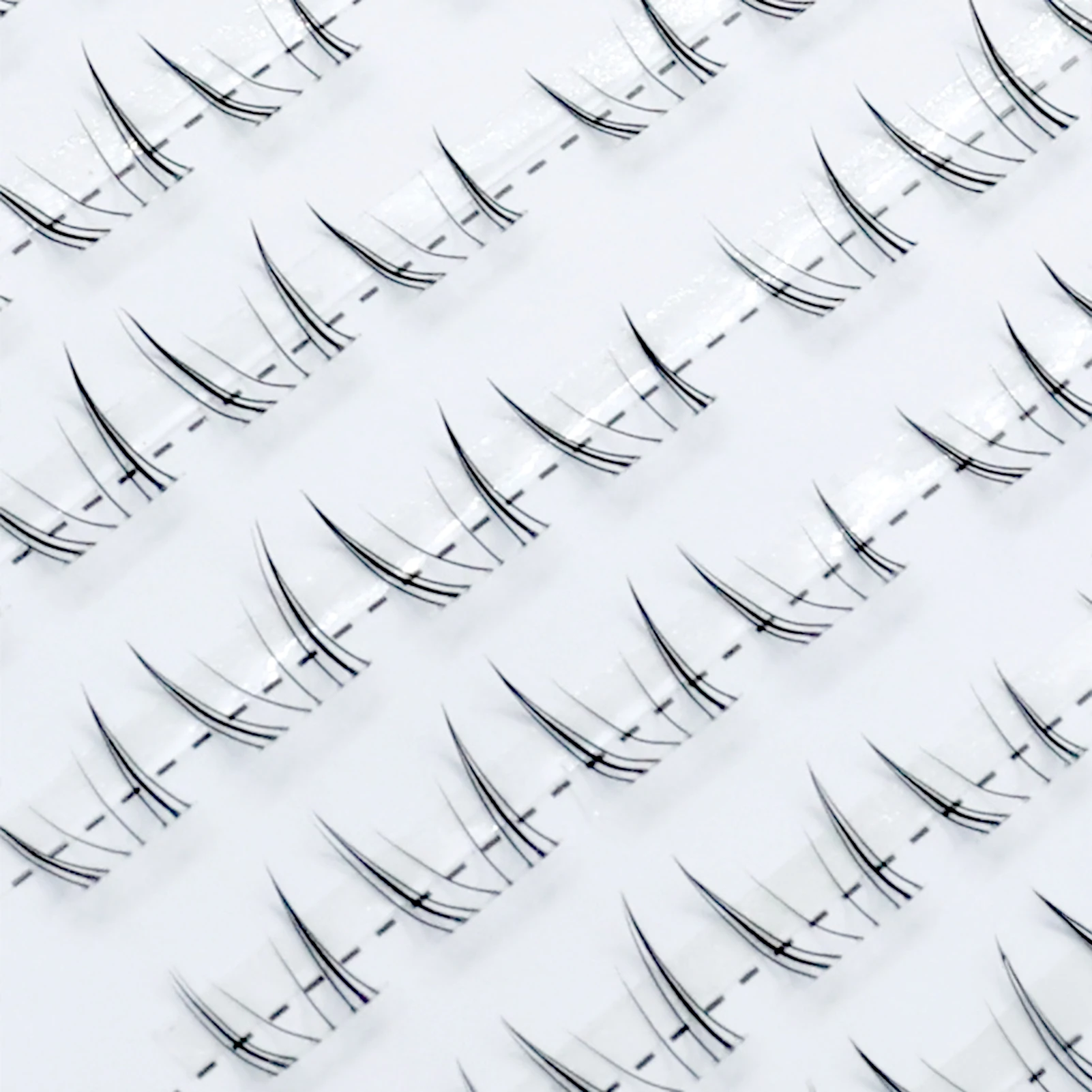 Clear Band Bottom Lash Extension 5-7mm DIY Individual under False Lashes For Acation Salons Photo Shoot