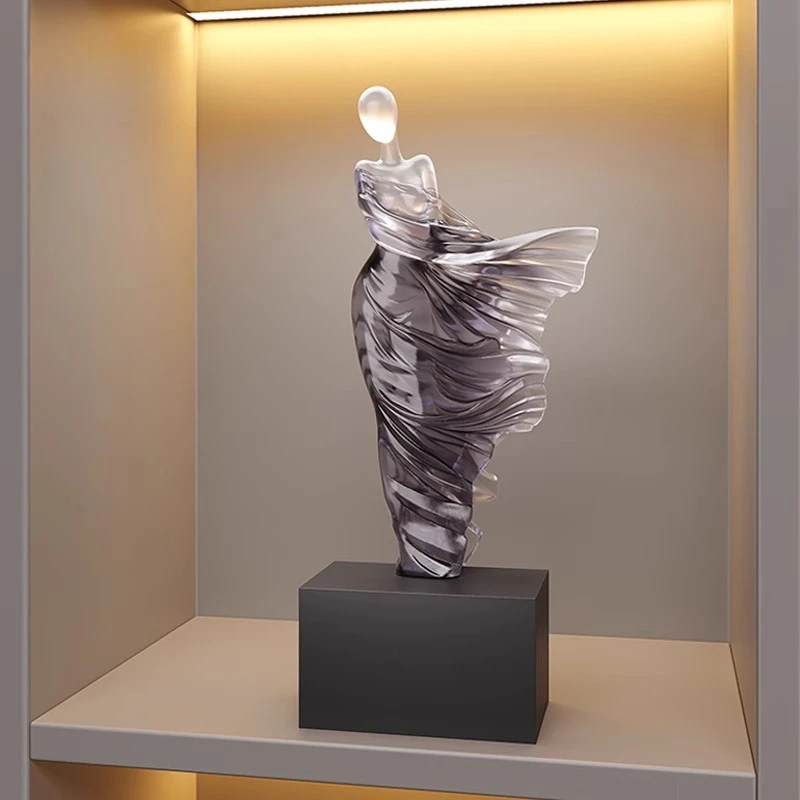 

Character sculpture in light luxury, living room, study entrance, wine cabinet decoration