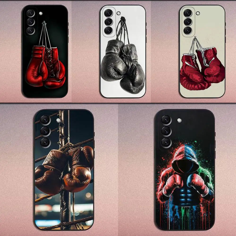 

Boxing Gloves Sport Phone Case For Samsung Galaxy A20,A21s,A22,A31,A32,A52,A53,A72,73,A80 Soft Black Cover