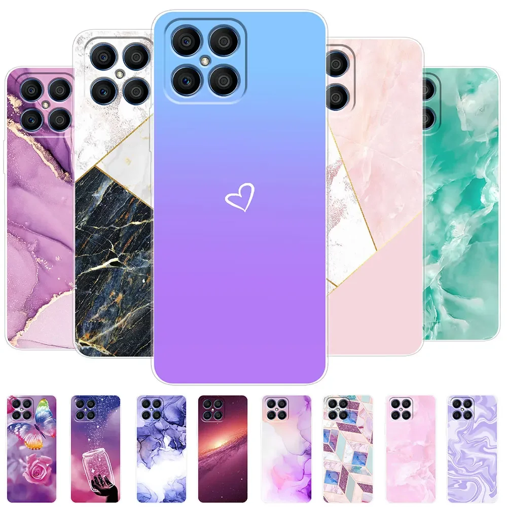 For Honor X8 Case 2022 Soft Silicone Back Case for Huawei Honor X8 Fundas Cover Honor X8 TFY-LX1 TFY-LX2 TFY-LX3 Bumper Fundas