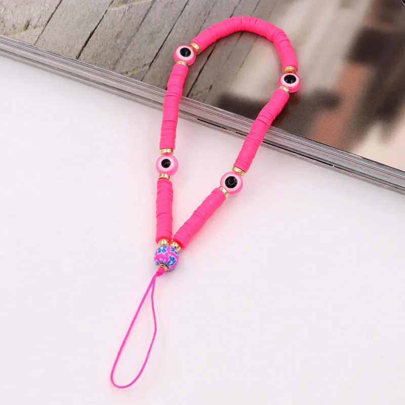 Böhmische bunte Telefonkette mit bösen Blick-Perlen, Charm-Schmuck für Frauen, Geschenke für Freundinnen, Anti-Verlust-Telefonband, handgefertigtes Lanyard-Zubehör. – Detail 7