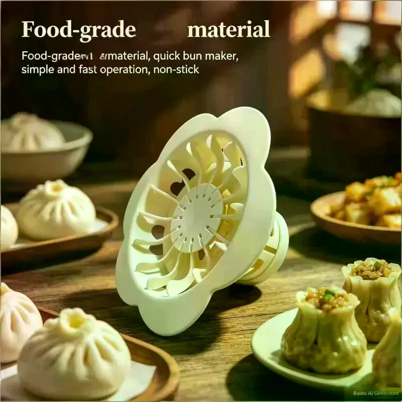 Flower Shaped Bun & Dumpling Machine Chinese Baozi Steamed Bun Simple Self-Made Mold Easy To Fall Off Flower Dumplings Machine
