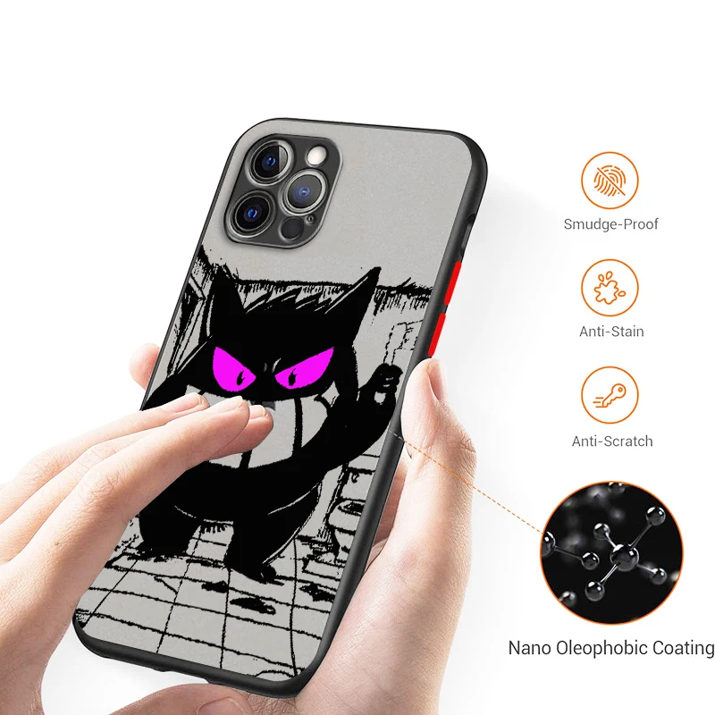 P-Pokemones P-Pikachus Anime Frosted Translucent For Apple iPhone 16 15 14 13 12 11 XS XR X Pro Max Plus Mini Soft Phone Case