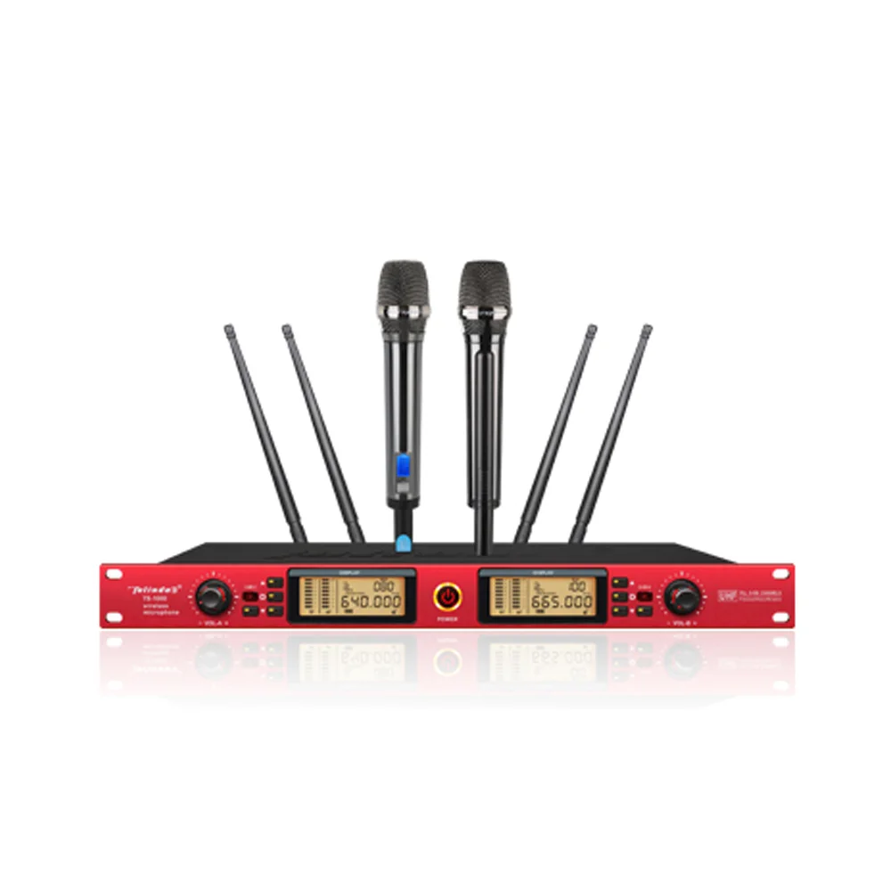 1000 Meters Working Professional UHF Wireless Microphone for Stage Performance