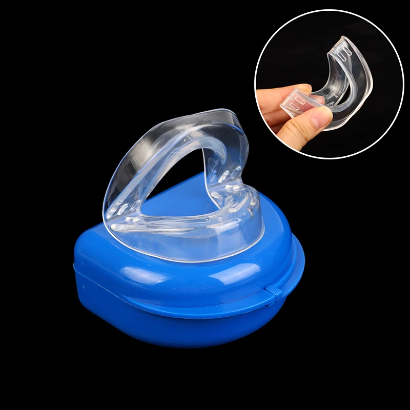 Foldable Bruxism Oral Mouth Guard Apnea Aid Anti Grinding Stop Snoring Double Layer Mouthpiece Snoring Grind Aid