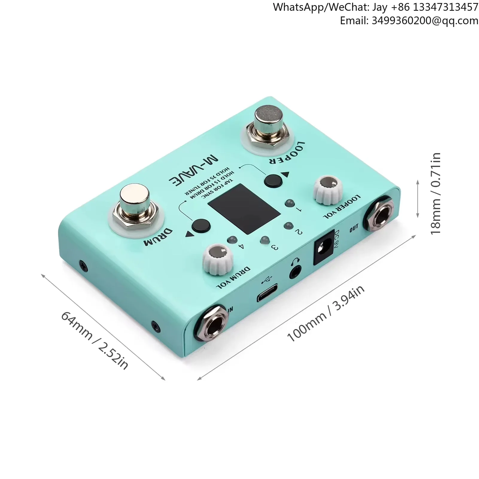 

Lost Tempo Drum Machines & Looper Pedal Built-in 30 Drums 11 Mins Recoding Time High Precision Tuner Guitar Effect Pedal