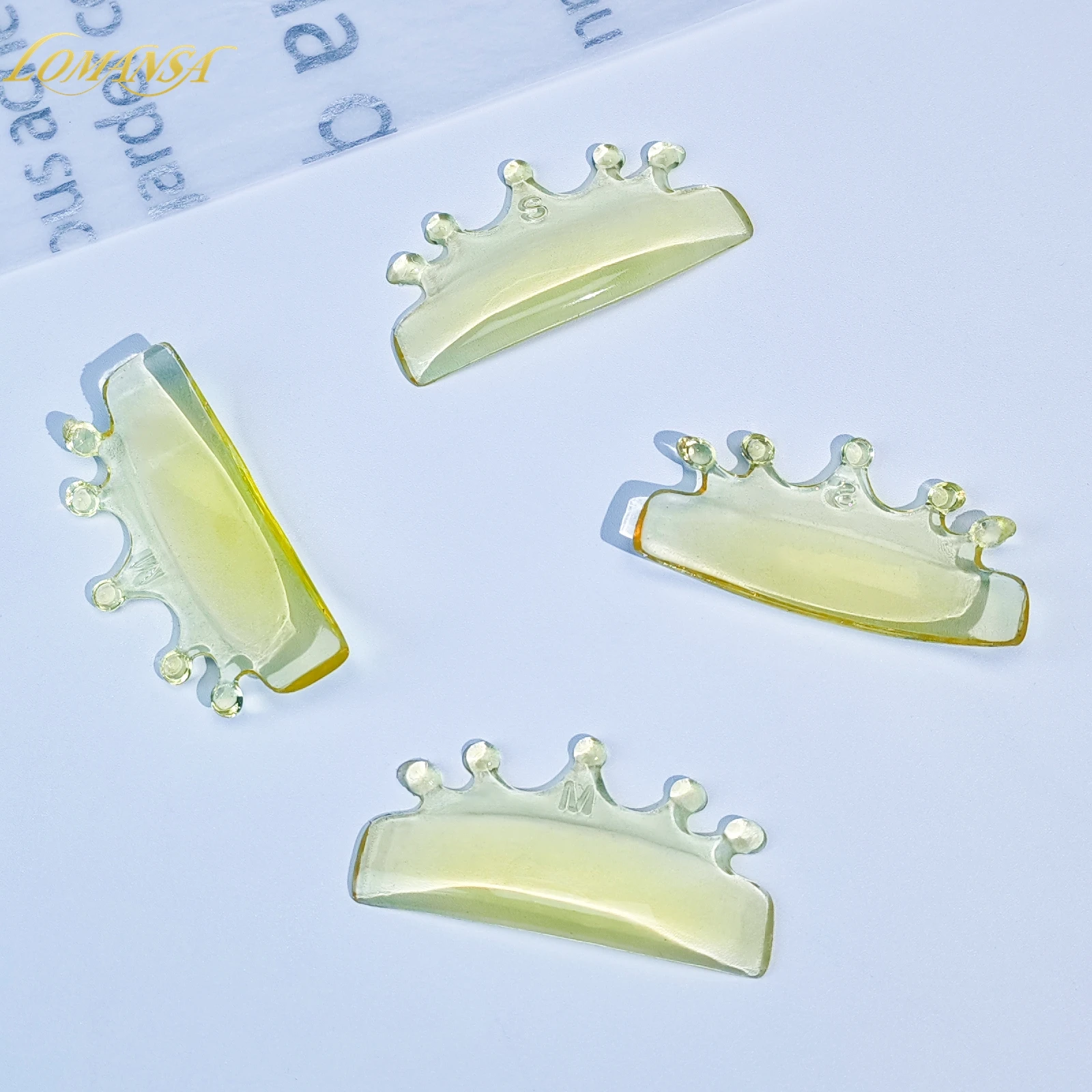 Lomansa 2 Pairs LC Curl Silicone Eyelash Perm Pads Sticky Lashes Rods Shield Lifting 3D Eyelash Curler Accessories Makeup Tool view 6
