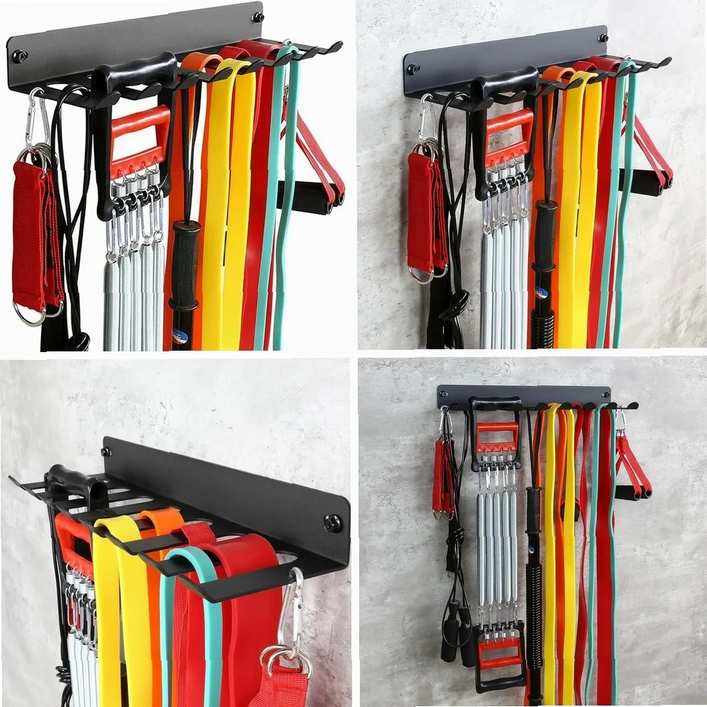 

Heavy-Duty Steel Gym Storage Rack, Wall Mount Organizer Hanger for Home & Pro Use, 17 Inches Durable Multi-Purpose Hook