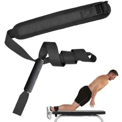 Nordic Hamstring Curl Strap Leg Exercise Assisted Strap Belt con Pad in Neoprene Sit-up Workout Home Gym attrezzature per il Fitness laptop