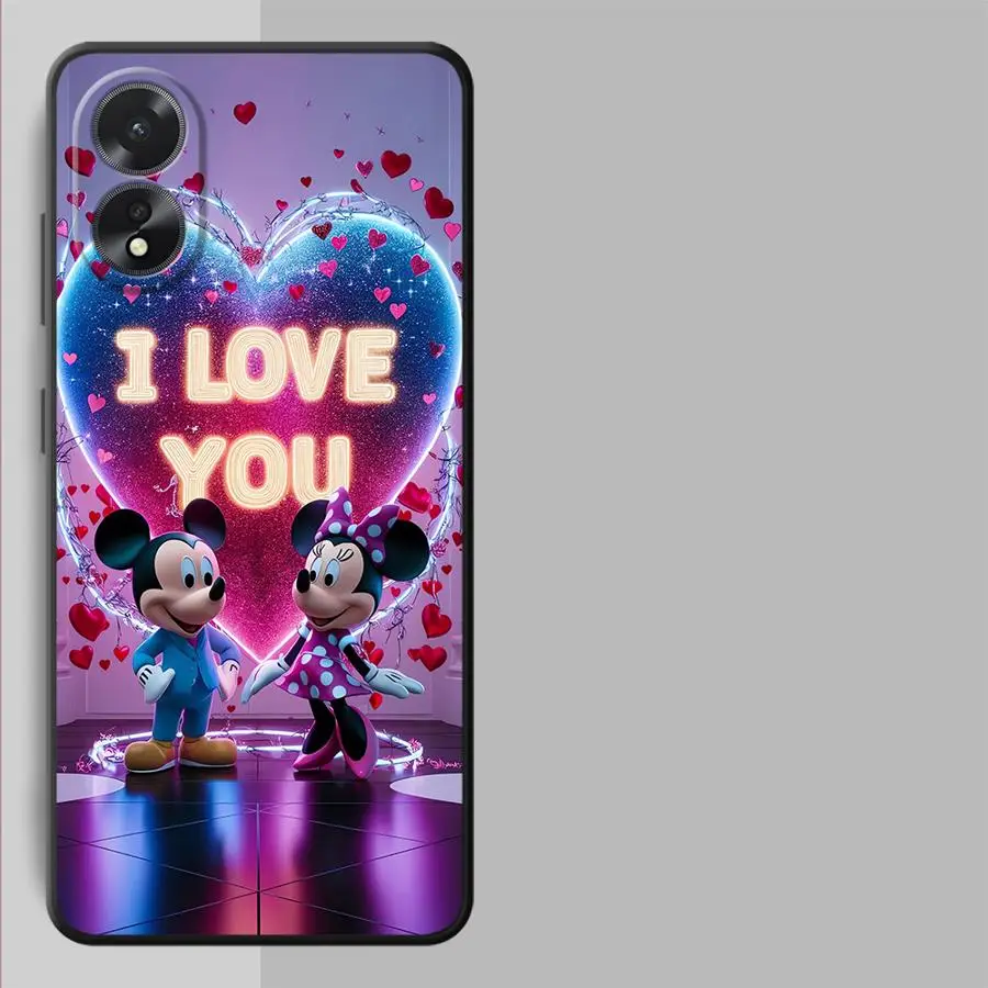 Mickey And Minne Soft Back Phone Cover Case for Oppo A3 A54 A16 A33 A71 A15 A32 A9 A38 A11 A37 A17 A32 A73 A5 A53 A18 A31 A72