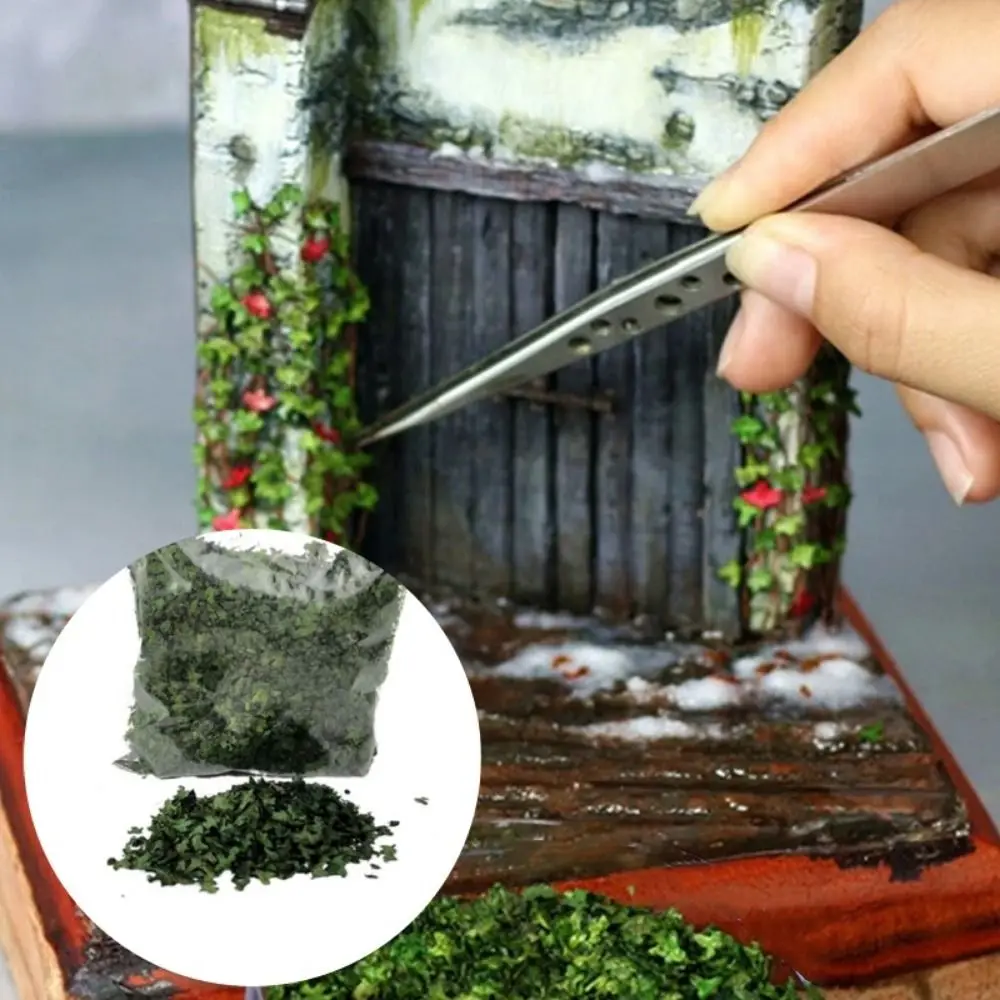 Static Model Miniature Leaves Model Miniature Terrain Layout Scene Micro Landscape Leaves Simulation Grass Tufts