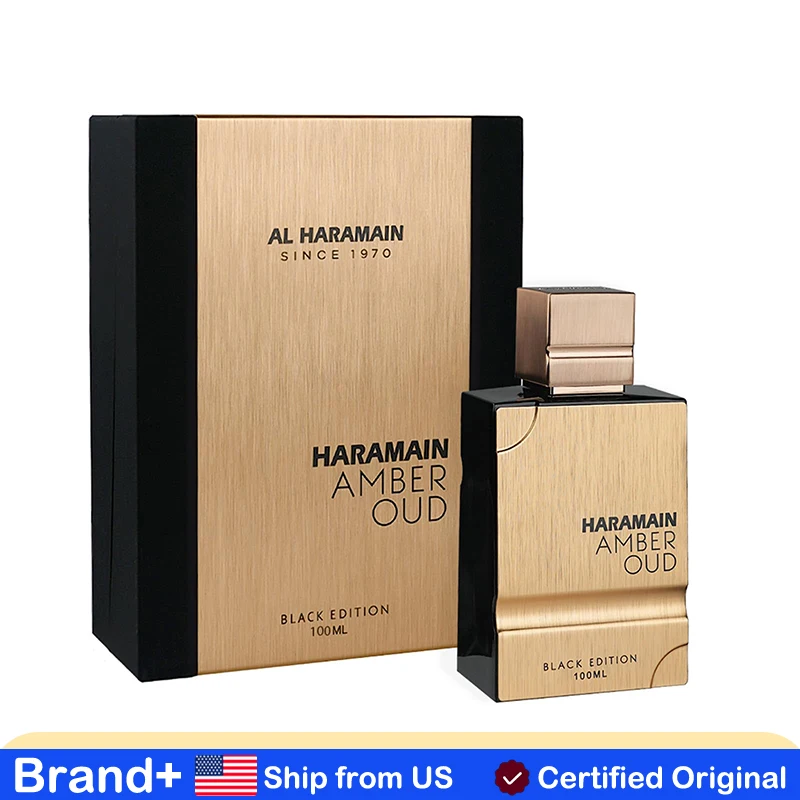 

Al Haramain Amber Oud Black Eau de Parfum Spray for Unisex 2 Ounce long lasting fragrance Cologne Portable Pheromone Persistence