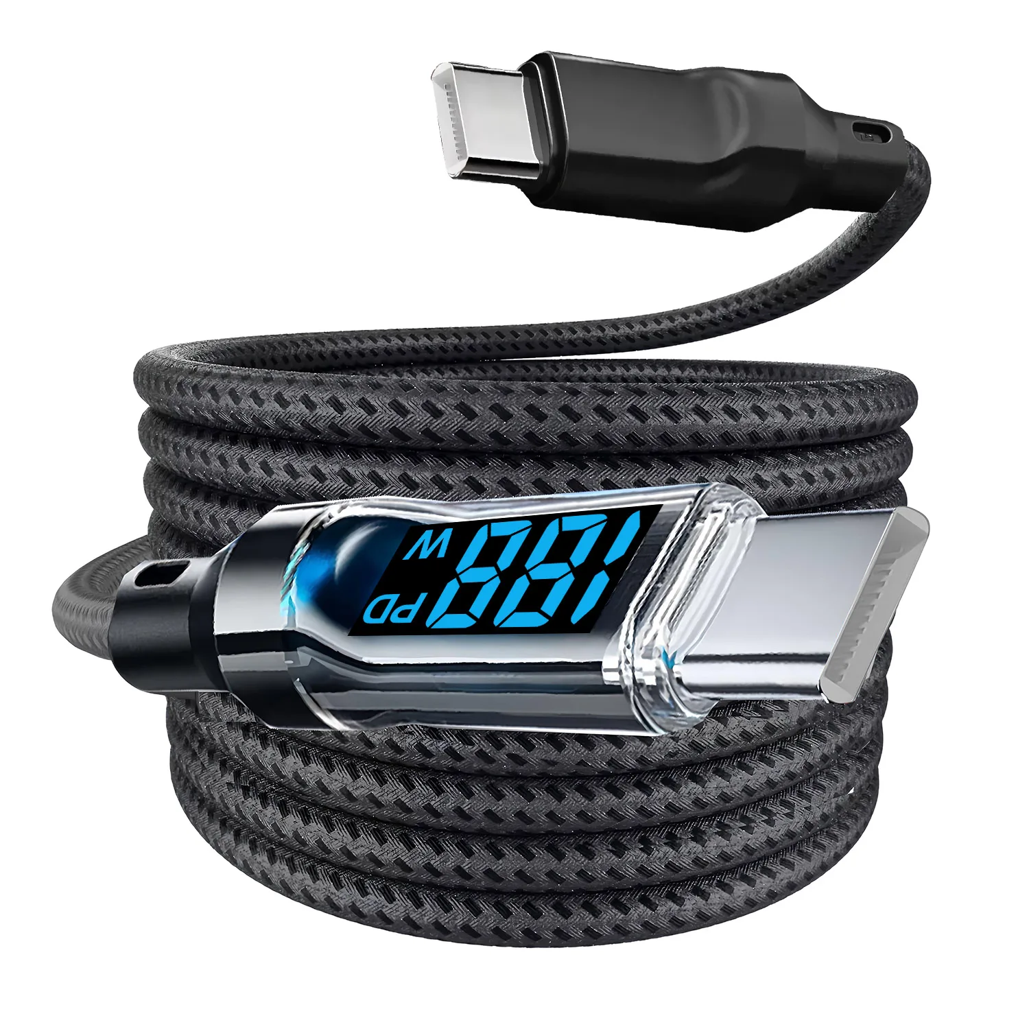 

Кабель 100 Вт Digital PD — USB-C для быстрой зарядки PD для iPhone 15 Pro Max iPad Air 5 Macbook Huawei Mate 60 Samsung PD — кабель PD
