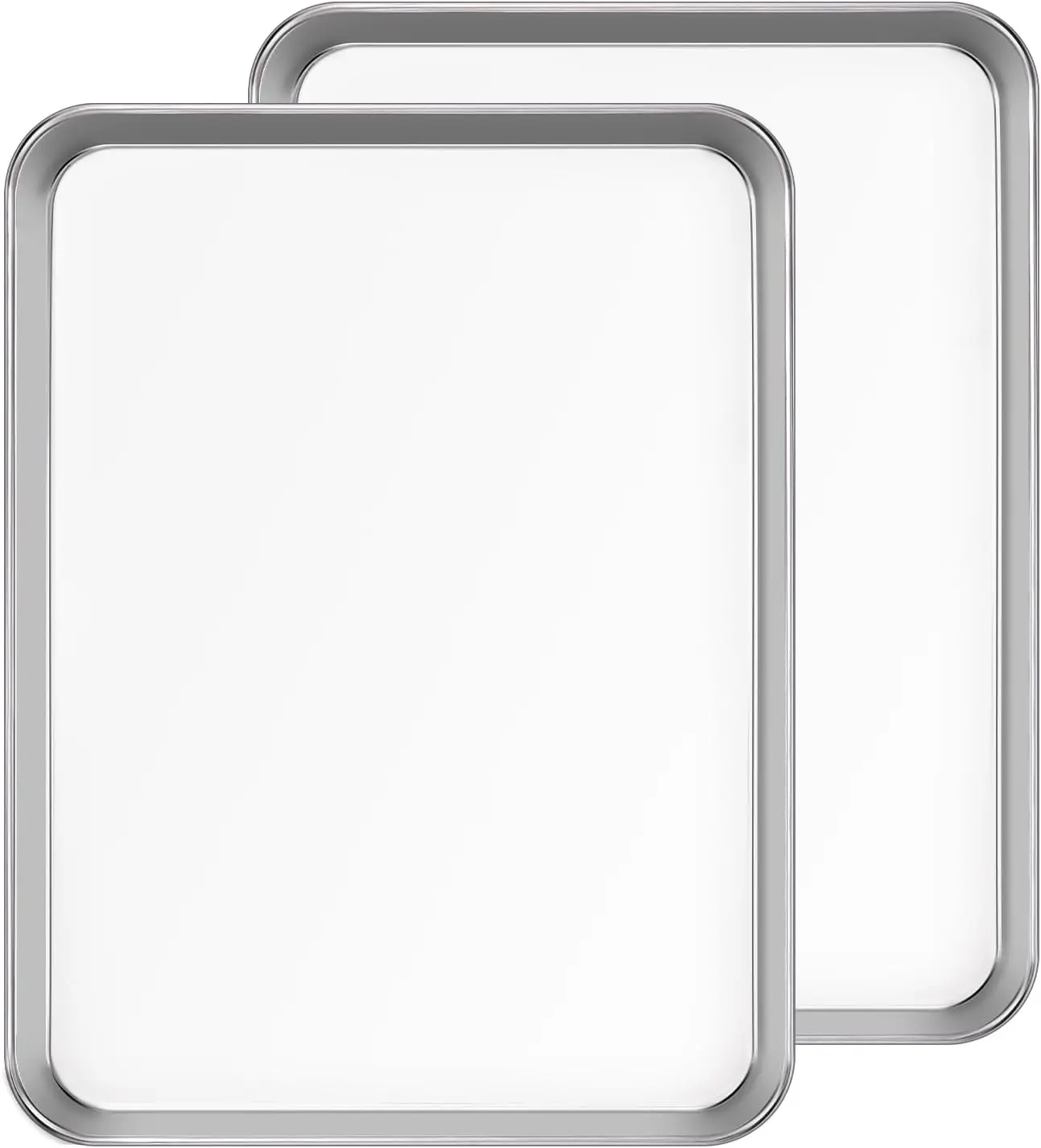 

Baking Sheet Set of 2PCS, 18 inch Commercial Grade StainlSteel Baking Pan, Professional Bakeware Oven