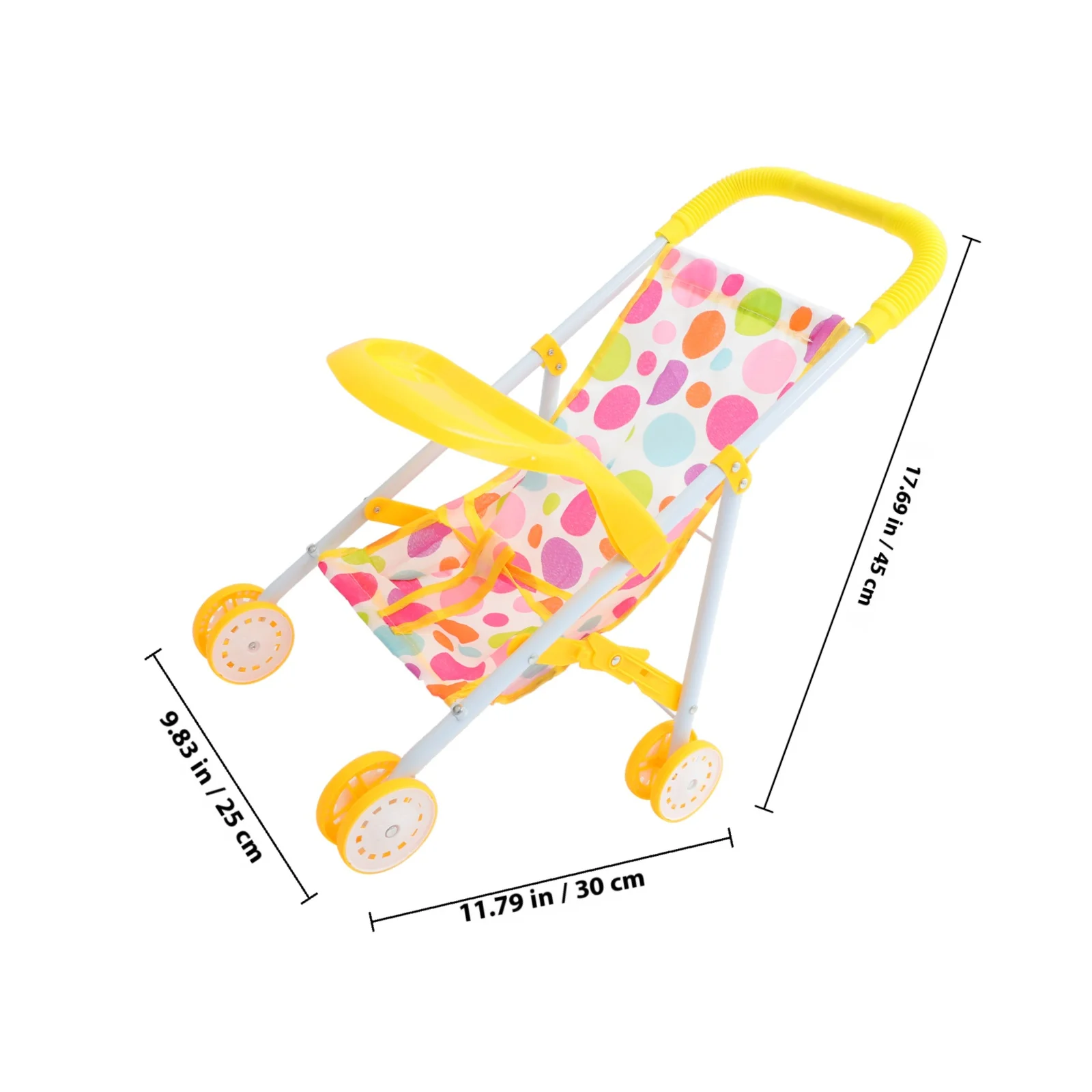 รถเข็นเด็กน้ำหนักเบา ขนาดกะทัดรัด แบบจำลองรถเข็นเคลื่อนที่ได้ สำหรับเล่นสมมติการเดินทาง อุปกรณ์เสริมรถเข็นเด็กขนาดเล็ก