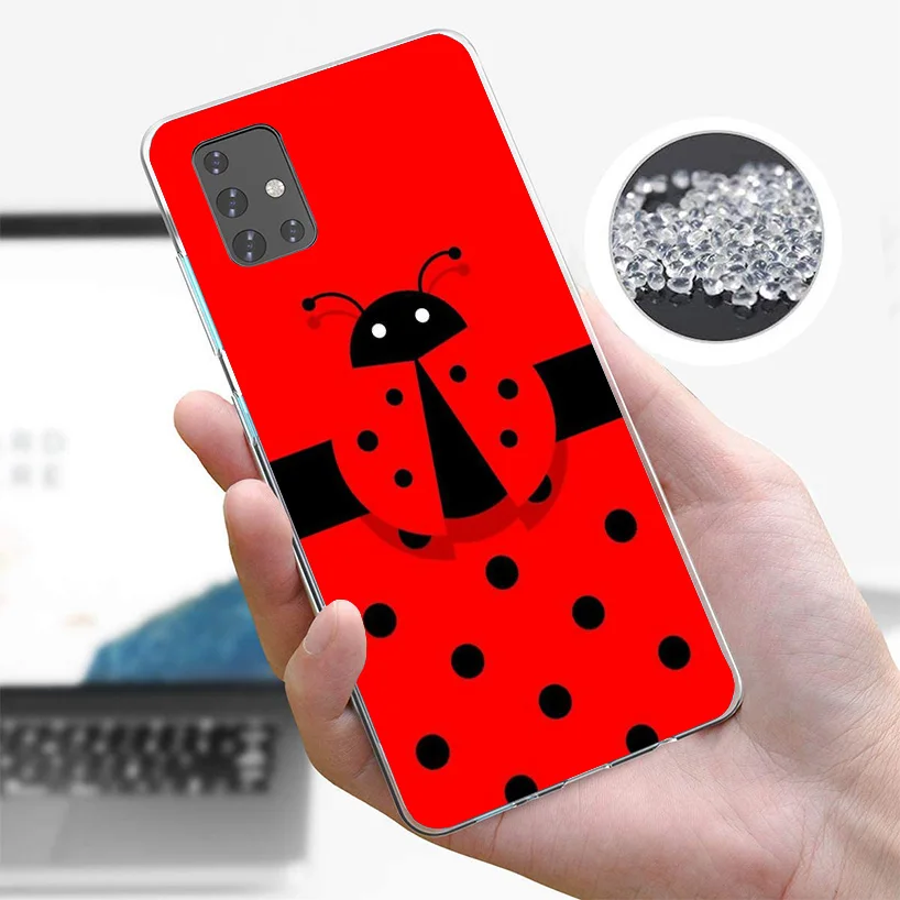 Insect Seven-Star ladybug Phone Case For Samsung Galaxy A51 A71 A41 A31 A21S A11 A01 A70 A50 A40 A30S A20E A20S A10S A6 A7 A8 A9