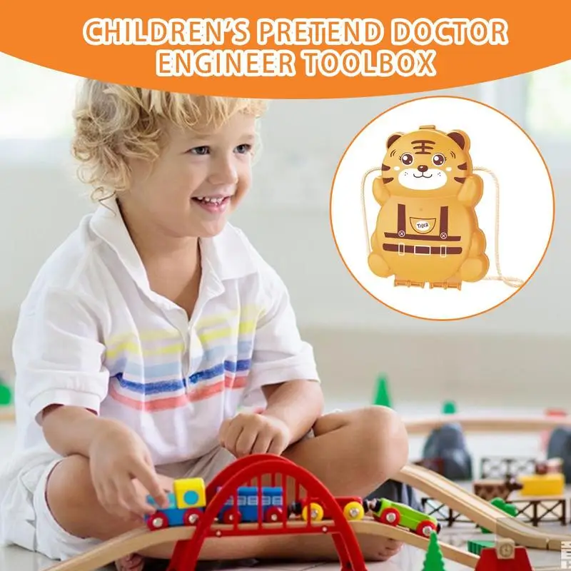 Pretend Spielset Für Kleinkinder Rolle Pretend Spielen Spielzeug Mit Tragen Rucksack Bau Thema Und Arzt Rolle Pretend Spielzeug Für