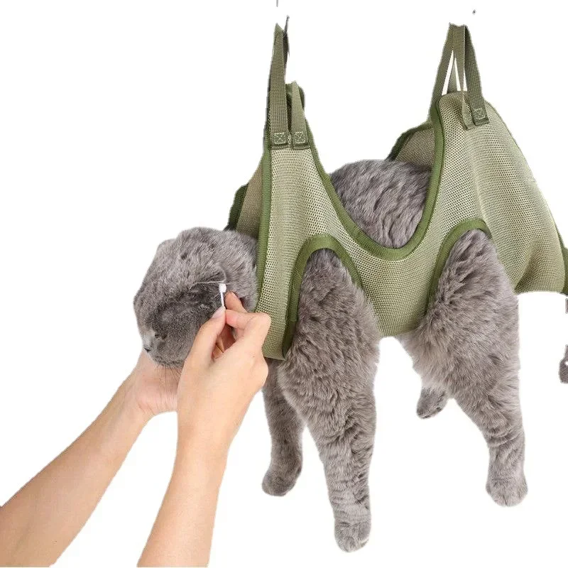 

Cat Grooming Nail Cutting Anti Scratch Bite Fixed Bag Bath Trimming Restraint Bag Pet Beauty Hammock Hanging Pet Supplies Set