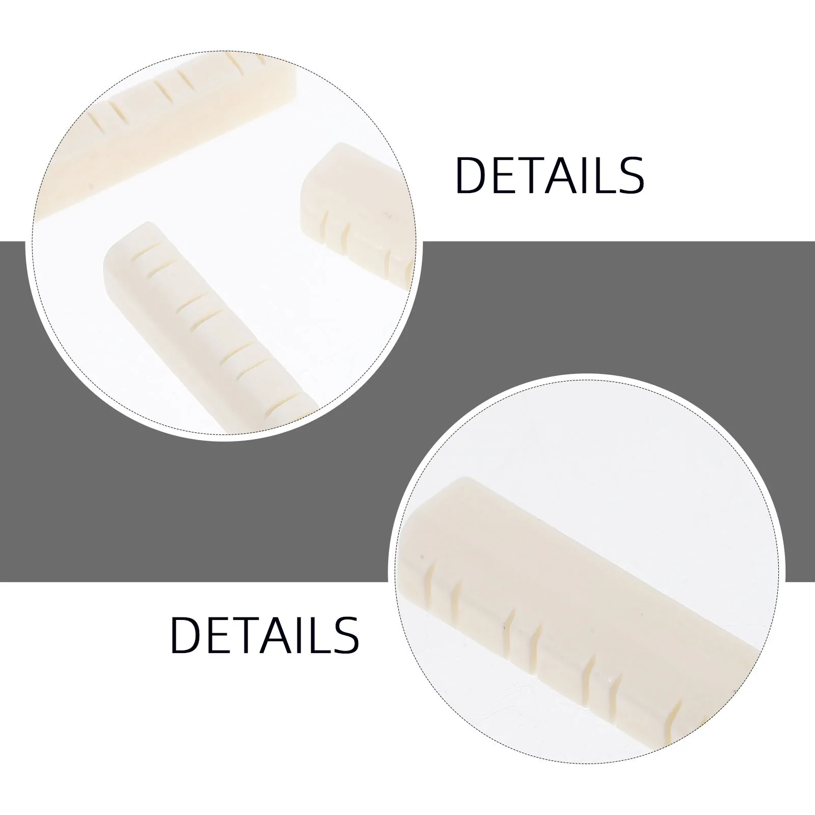 

6pcs Mandolin Neck Stand Rest Accessories Durable Ox Bone Material Stable Support Maintenance Cleaning Protect Scratches Slips
