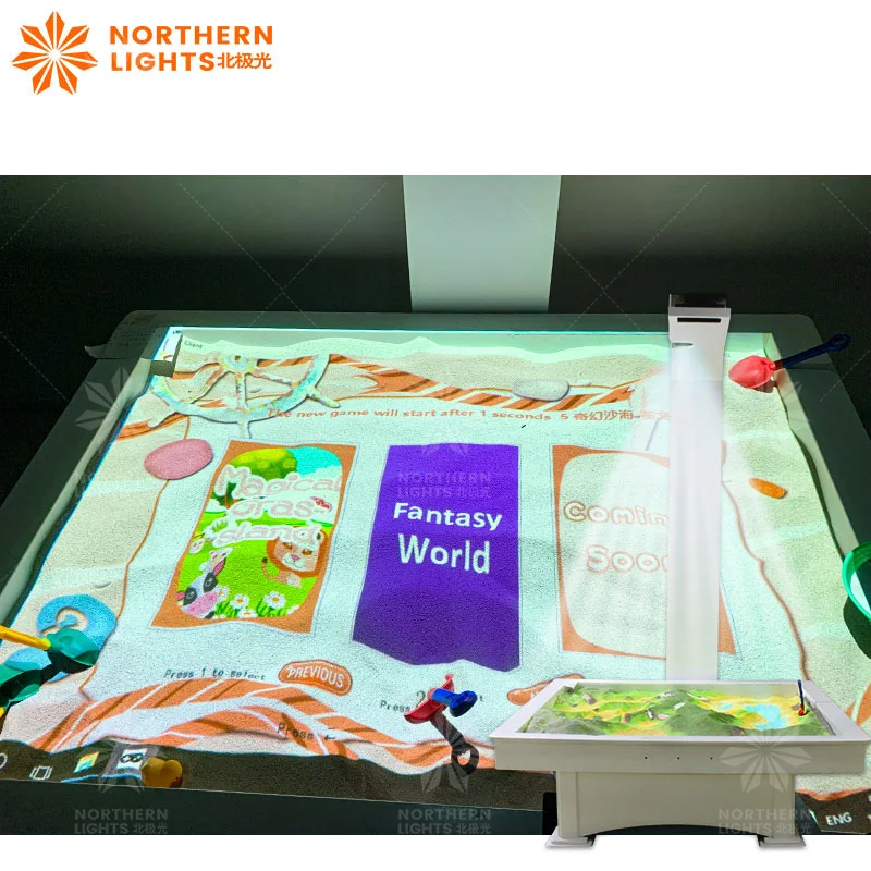 2026 Best-selling 3D Interactive Projection Game Projector AR Sand Table For Kids Kindergarten Children's Amusement Park