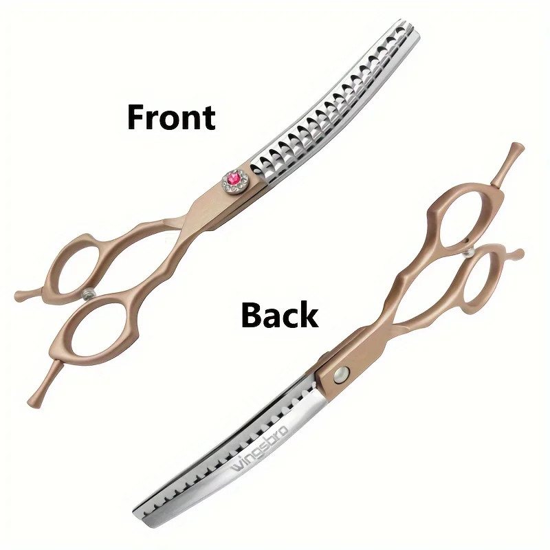 Professional   Dog Grooming  Thinning Scissor,7Inch Curved Scissors ,pet grooming Scissors v-shape Scissor Fishbone Scissor