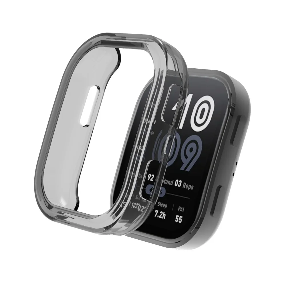 حافظة واقية لساعة Huami Amazfit BIP6 الذكية حافظات ناعمة من مادة TPU غطاء ممتص للصدمات نصف حافظة ساعة