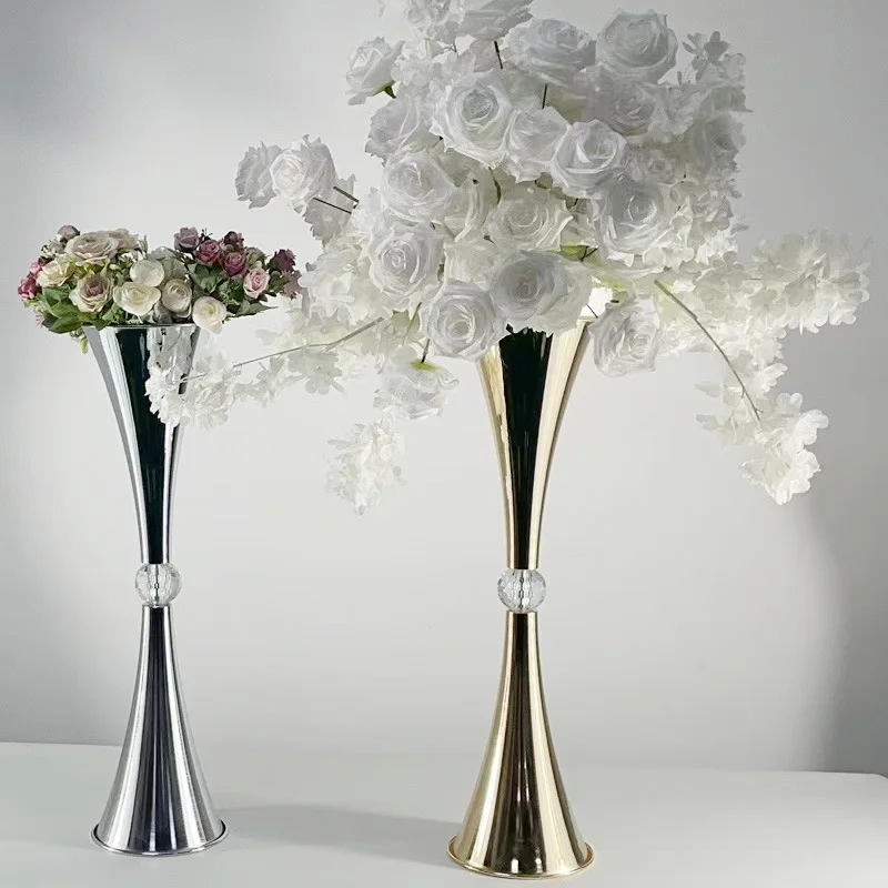 Wedding wrought iron decoration table flower ware