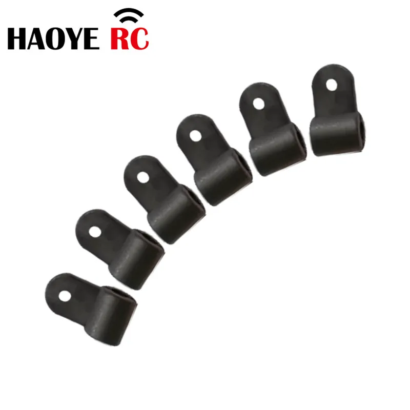 Haoye-nudillo de cabeza de suspensión, Conector de brazo de dirección de nailon, Color basculante, Blanco/Negro, accesorio de repuesto para Avión