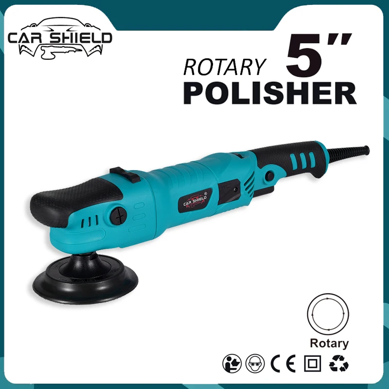 

Car Shield 1150W Rotary Car Polisher 5Inch RO Orbital Polisher with 6 Speed Selection Double Torque Ergonomic Design