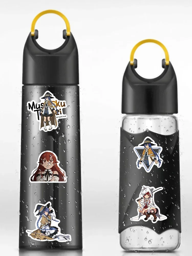 50pcs Kawaii Anime Cartoon Stickers Cute Mushoku Tensei Graffiti Decals for Phone Luggage Laptop Skateboard Motorcycle Kids Toy