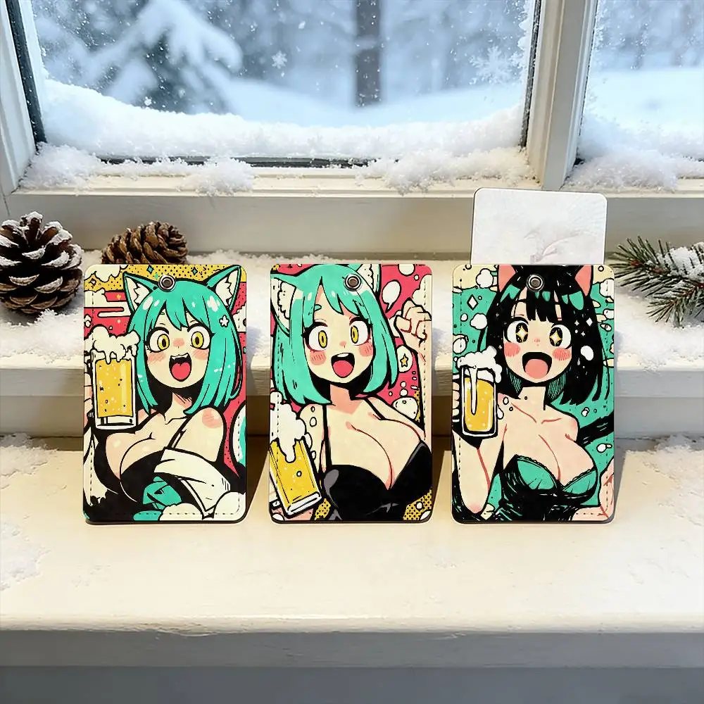 

Anime Cat Girl Card Holder Hospital Credentials Accessories Gift