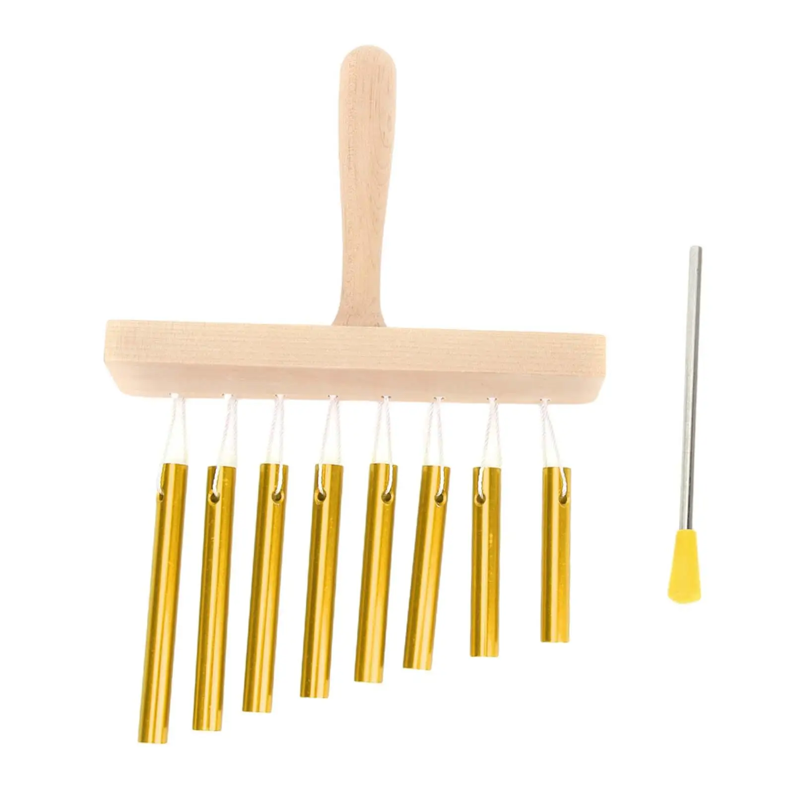Eight Tone Wind Chimes Preschool Toys Portable Aluminum Alloy Kids Musical Instrument for Sensory Skills Development Education
