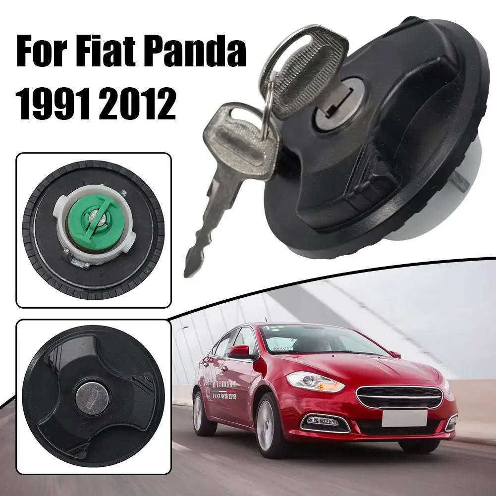 Car Fuel Petrol Cap Fuel Petrol Cap Lock Car Fuel Tank Cap With 2 Keys For Fiat Panda 1991 2012 Plug And Play Design Car Parts