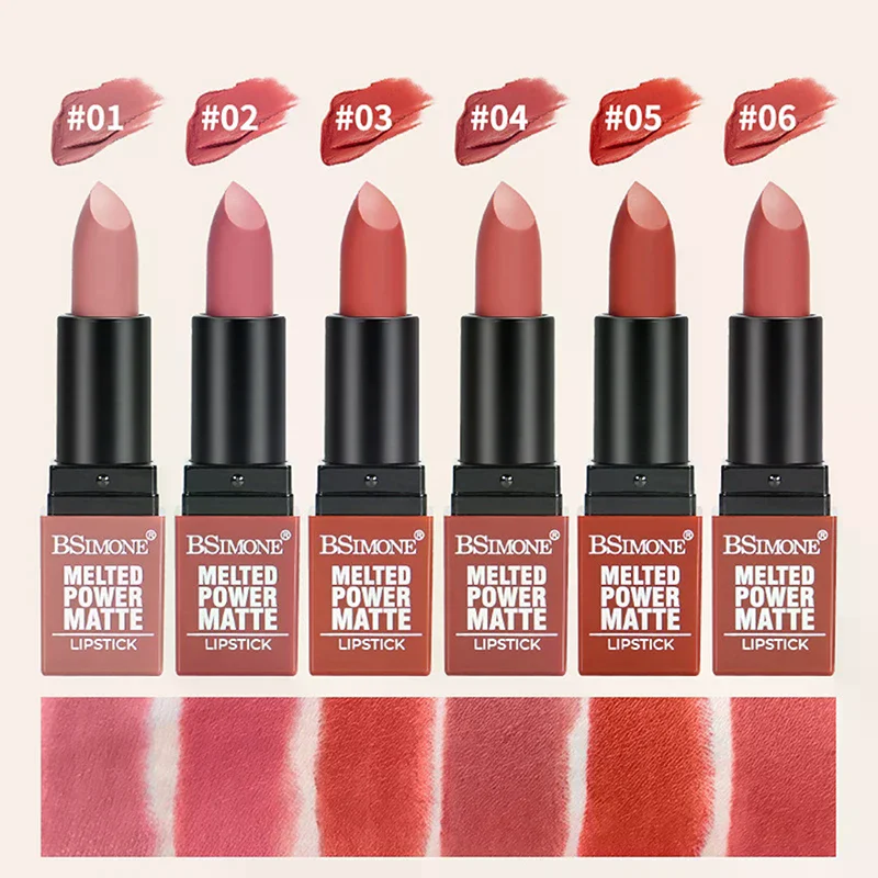 BSIMONE Velvet Matte Lip Gloss - Trucco tinta labbra rosso impermeabile, idratante e a lunga durata, per tutti i tipi di pelle
