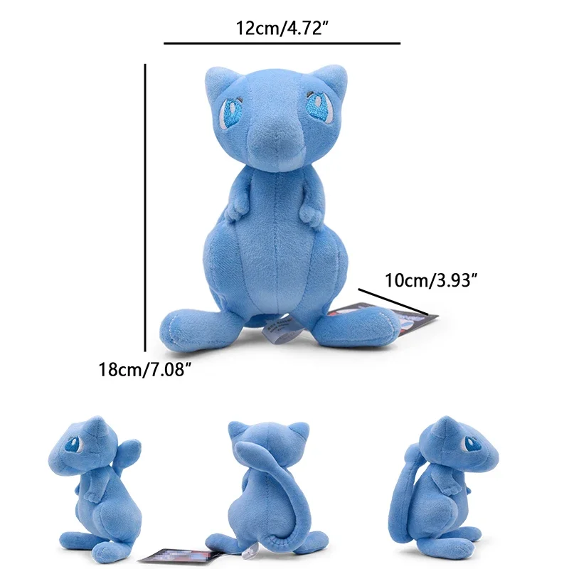 Pokemon Mew Pluche Pop Kawaii Cartoon Go dex Mew Pluche Speelgoed Zacht Gevuld Kawaii Anime Pop Kussen Verjaardagscadeau Voor Kinderen