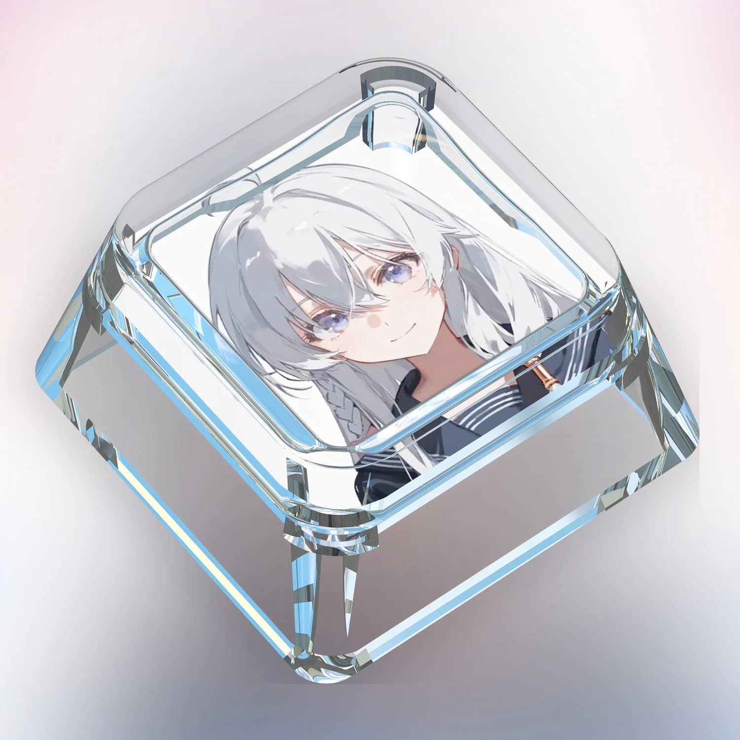 جديد الكرتون Elaina لطيف لوحة المفاتيح الميكانيكية Keycap Elaina عبر محور لوحة المفاتيح الميكانيكية شفافة نقل الضوء Keycap