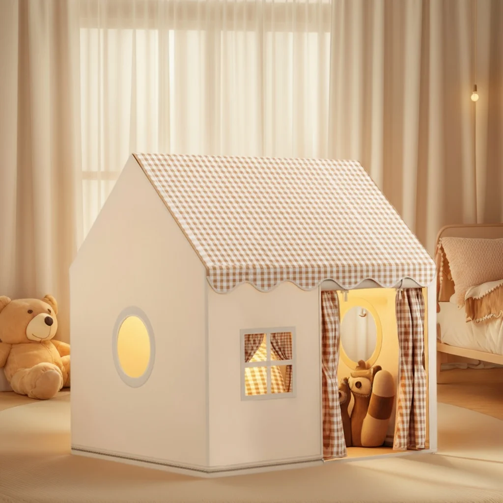 [الترفيه المنزلي] قلعة لعبة الأميرة الخيالية للأطفال، خيمة ألعاب للحفلات الممتعة، لعبة التظاهر الترفيهية في الهواء الطلق، قاعدة سرية للأطفال، مسرح لعبة كبيرة محمولة، هدية مثالية للعطلات، لعبة الشاطئ غير متضمنة