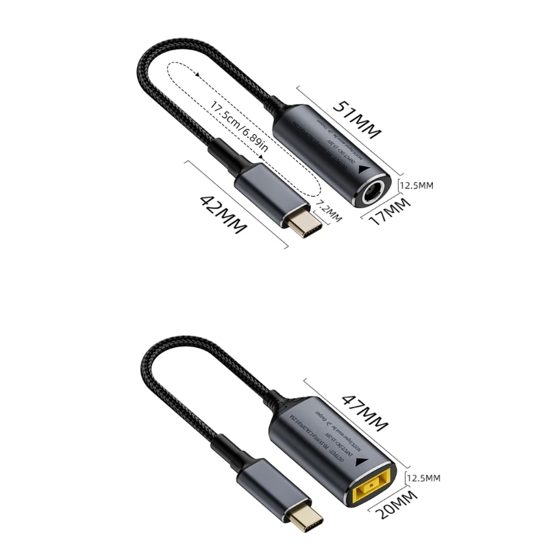 DC5.5x2.5/5.5x2.1/7.4x0.6/7.9x0.9/cable adaptador salida tipo entrada puerto cuadrado Y9RF