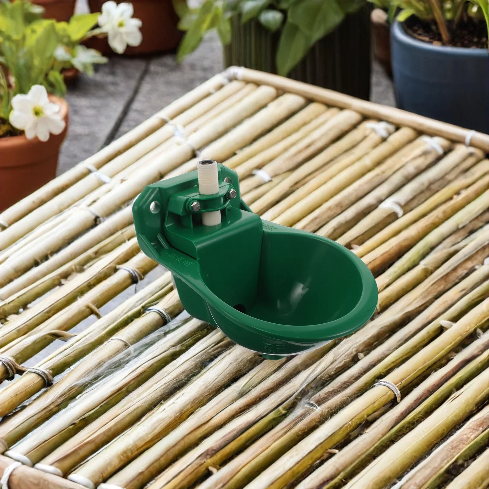 

Автоматическая поилка для овец, зеленая, из прочного пластика, с поплавковым клапаном и дренажным отверстием, для коз, коров, телят, лошадей, собак