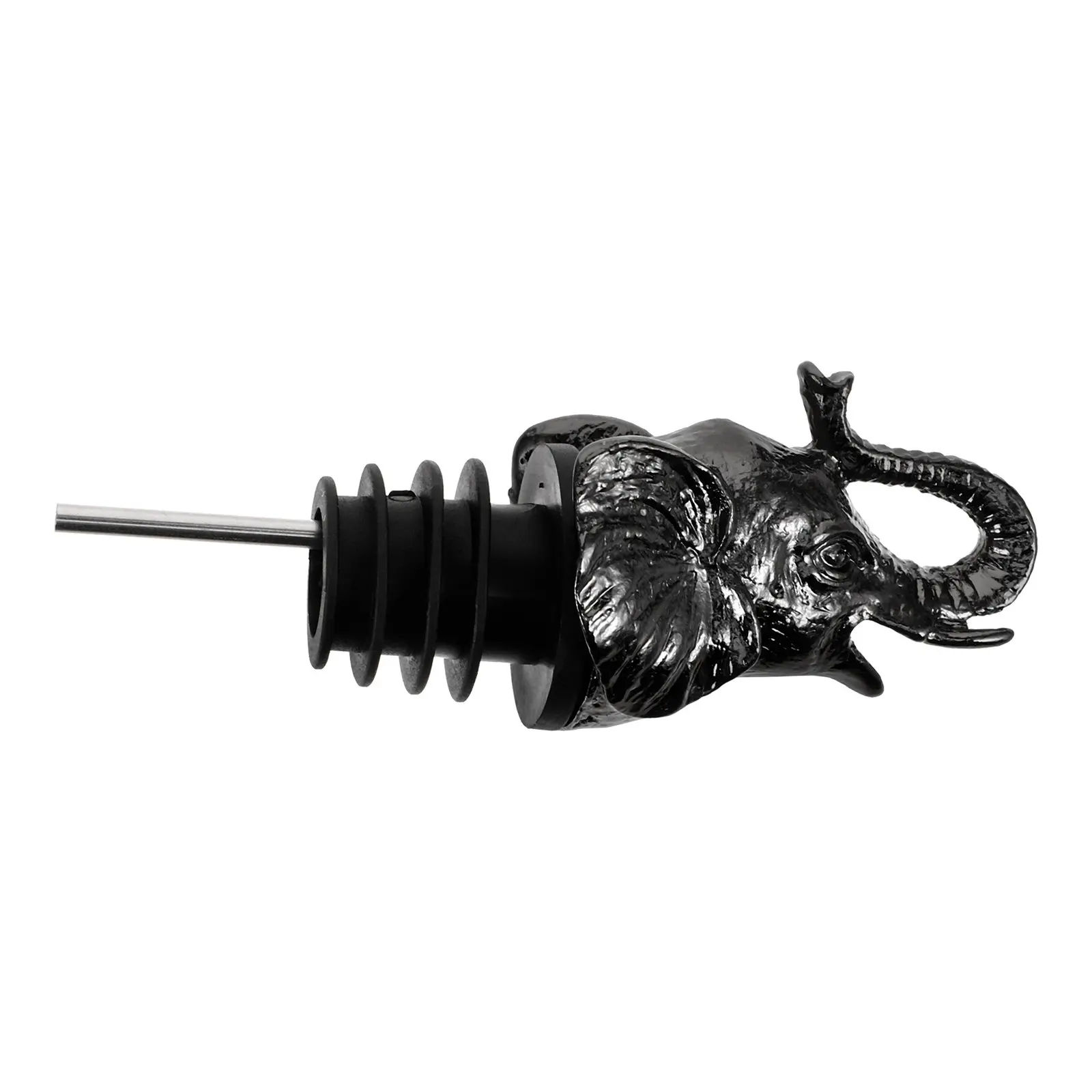 

Дозатор для вина в форме головы коровы, из сплава, в форме головы животного, удобный для переноски, носик для розлива алкоголя и масла, барный инструмент, подарок